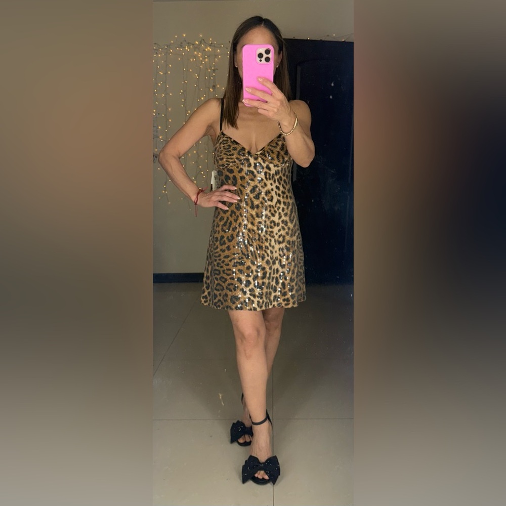 New No Boundaries Leopard Print Mini Dress